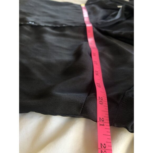 ASOS Design Black Button-Up Blouse Shirt Women's 6 Minimalist Capsule Wardrobe - Picture 6 of 7